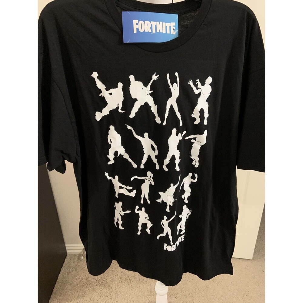 Fortnite Dance Moves T-Shirt Black Size 2XL (50/52) New w Tag #A1